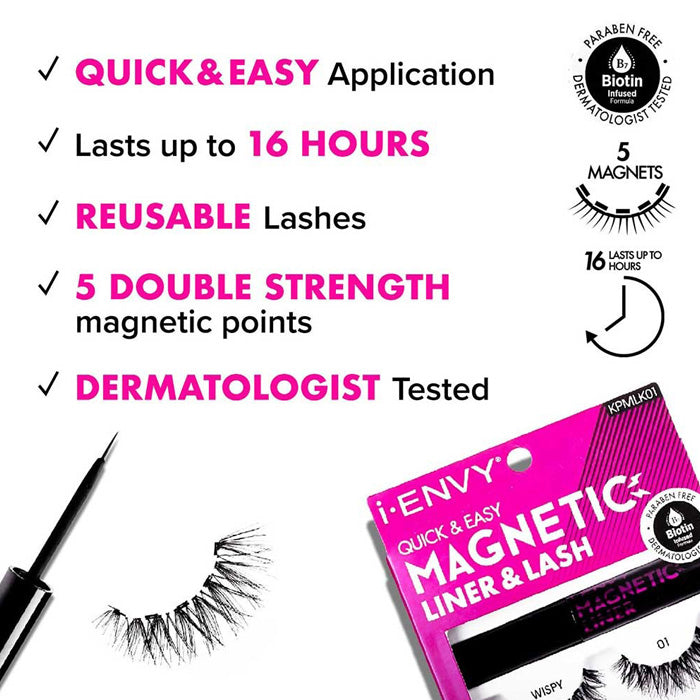Kiss i-Envy Double Strength Magnetic Lashes - KPML03 - 3D 02
