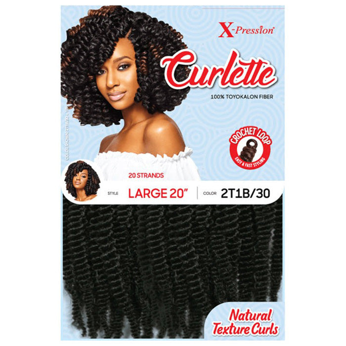Outre X-Pression Curlette Crochet Loop Braid - LARGE 10"/20"