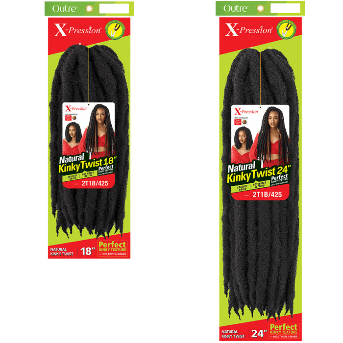 Outre X-Pression Braid - NATURAL KINKY TWIST 18"/24"