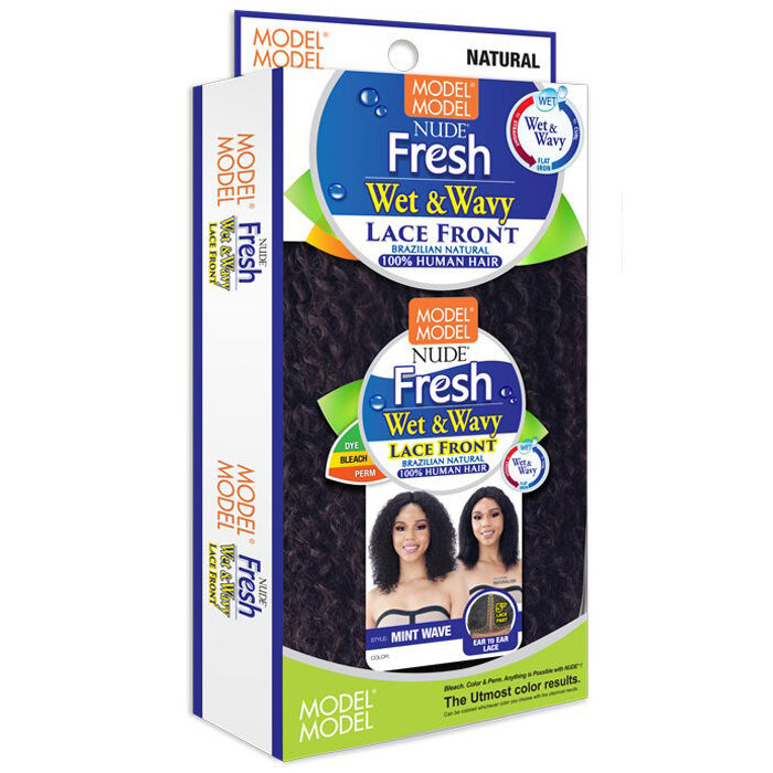 Model Model Nude Fresh Brazilian Human Hair Lace Front Wig Wet & Wavy MINT WAVE