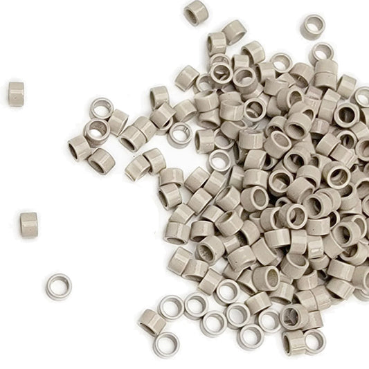 Lord & Cliff Micro Ring Link Lock Beads for Extensions - SHELL 100 Pcs (5/3/3 mm)