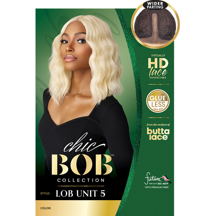 Sensationnel Chic Bob Glueless 5" Deep Part HD Lace Front Wig - LOB UNIT 5
