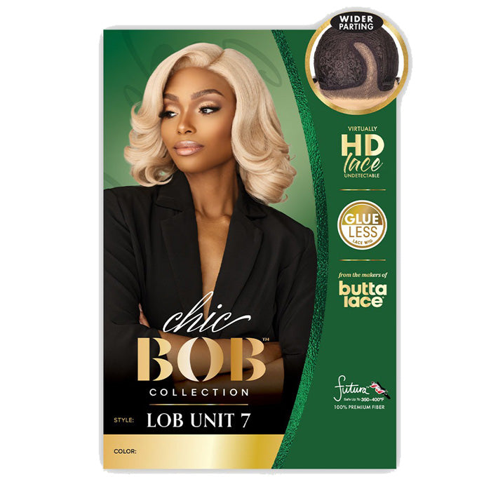 Sensationnel Butta Lace Chic Bob Glueless 5" HD Deep Part Lace Front Wig - LOB UNIT 7