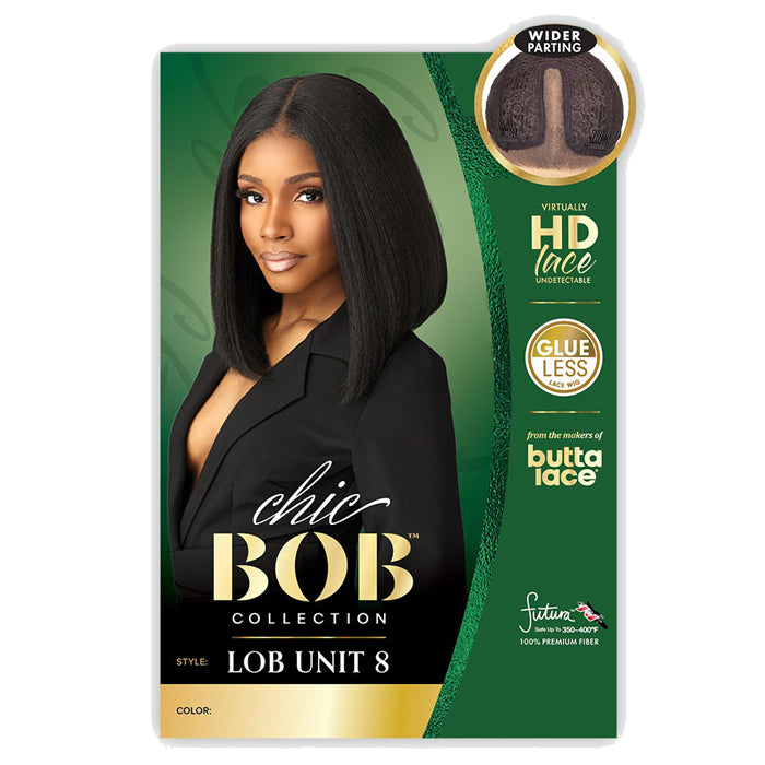 Sensationnel Butta Lace Chic Bob Glueless HD Lace Front Wig - LOB UNIT 8