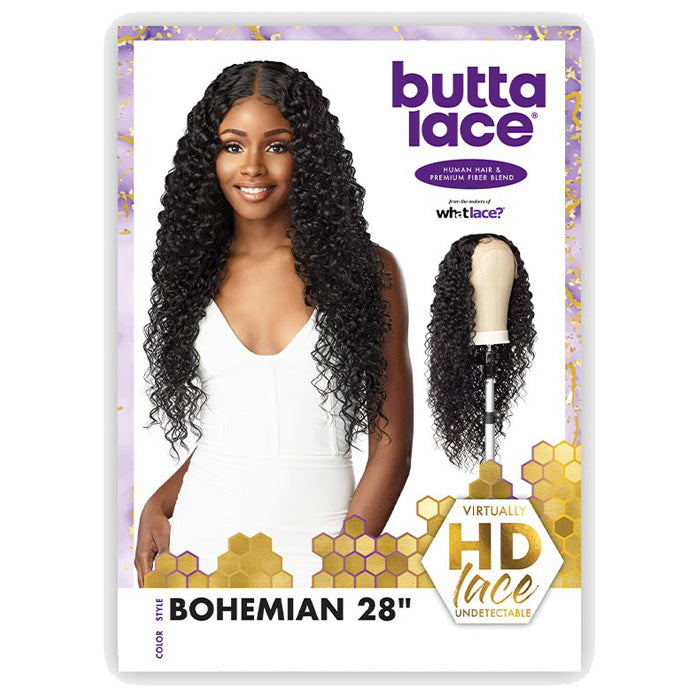 Sensationnel Human Hair Blend Butta HD Lace Front Wig BOHEMIAN 28