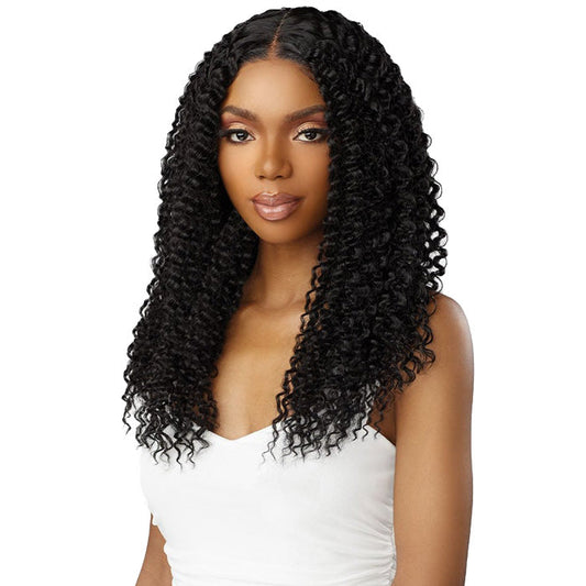 Sensationnel What Lace Butta Lace Human Hair Blend Glueless HD Lace Front Wig - KINKY WATER WAVE 18"