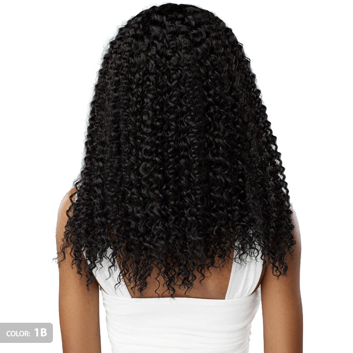 Sensationnel What Lace Butta Lace Human Hair Blend Glueless HD Lace Front Wig - KINKY WATER WAVE 18"