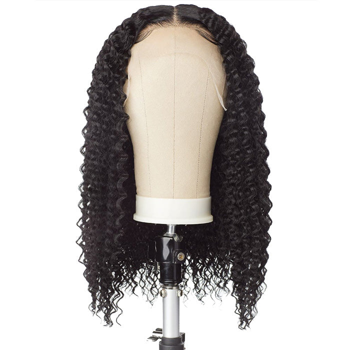 Sensationnel What Lace Butta Lace Human Hair Blend Glueless HD Lace Front Wig - KINKY WATER WAVE 18"