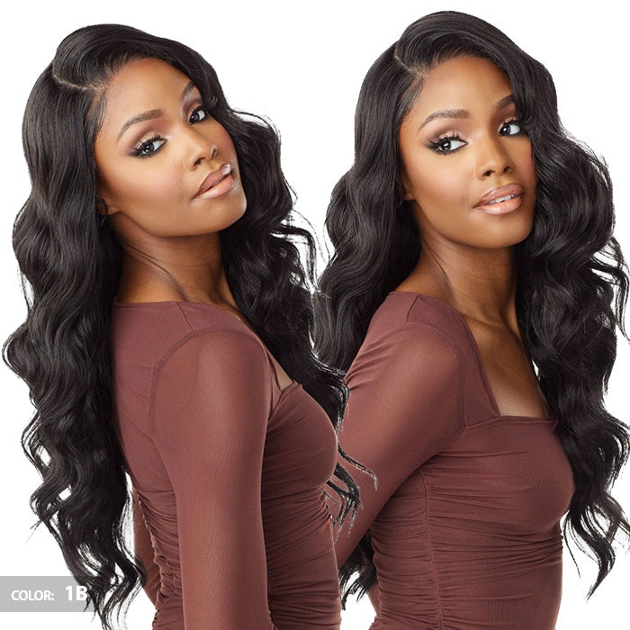 Sensationnel What Lace Human Hair Blend 13x6 HD Lace Front Wig - AZIZA 26"