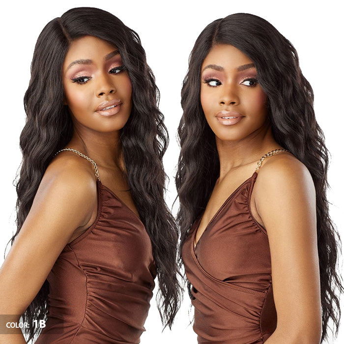 Sensationnel What Lace Human Hair Blend 13X6 HD Lace Front Wig - GIANA 28"