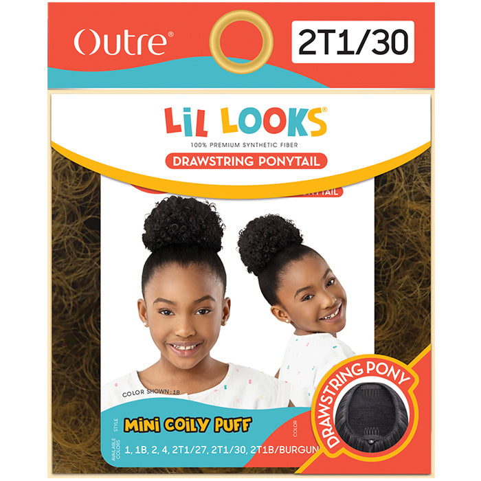 Outre Lil Looks Drawstring Ponytail - MINI COILY PUFF