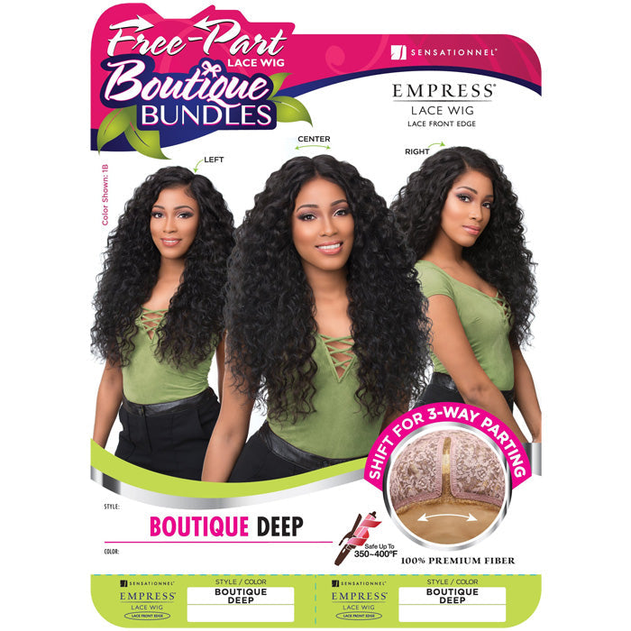 Sensationnel Empress Boutique Bundles Free-Part Lace Front Wig - BOUTIQUE DEEP
