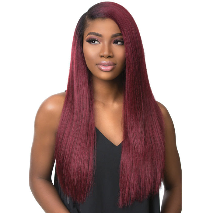 Sensationnel Empress Boutique Bundles Free-Part Lace Front Wig - BOUTIQUE KINKY STRAIGHT