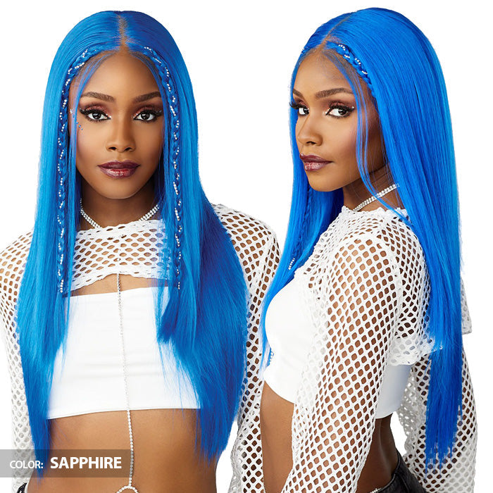 Sensationnel Shear Muse Festi-Gal Glueless Y-Part HD Lace Front Wig - DIAMOND GAL