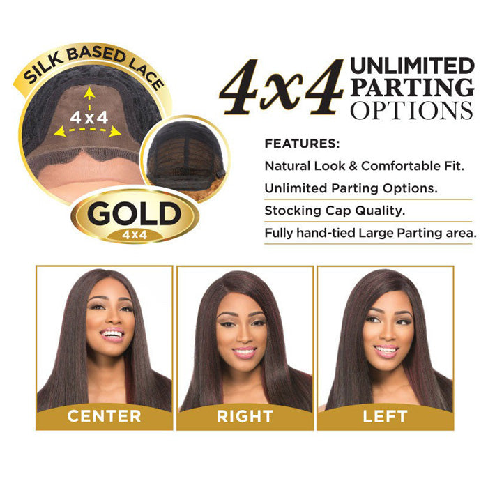 Sensationnel Empress Gold 4X4 Silk Based Swiss Lace Front Wig - VIVICA