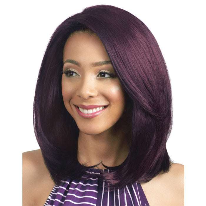 Bobbi Boss 4" x 4" Swiss Lace Front Human Hair Blend Wig MBLF100 ARIANO