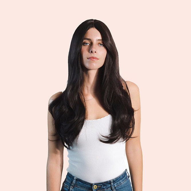 JBEXTENSION 26 Inches Soft Black Curly Wig MELANIE