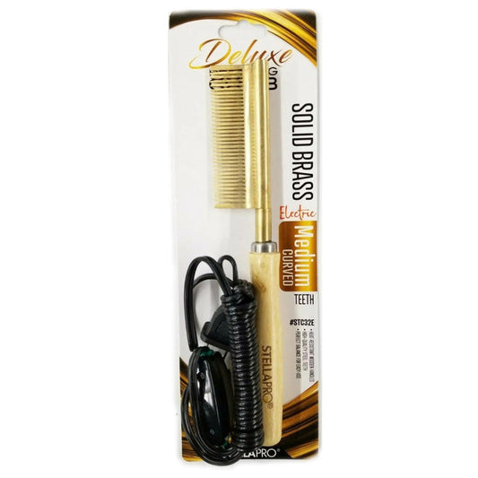 Stella Pro Deluxe Electric Straightening Pressing Comb
