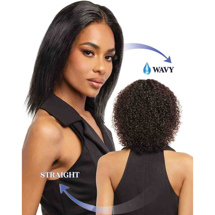 Bobbi Boss Glueless 100% Unprocessed Human Hair 13x4 Lace Front Wig Wet & Wavy - MHLF531 RHEA