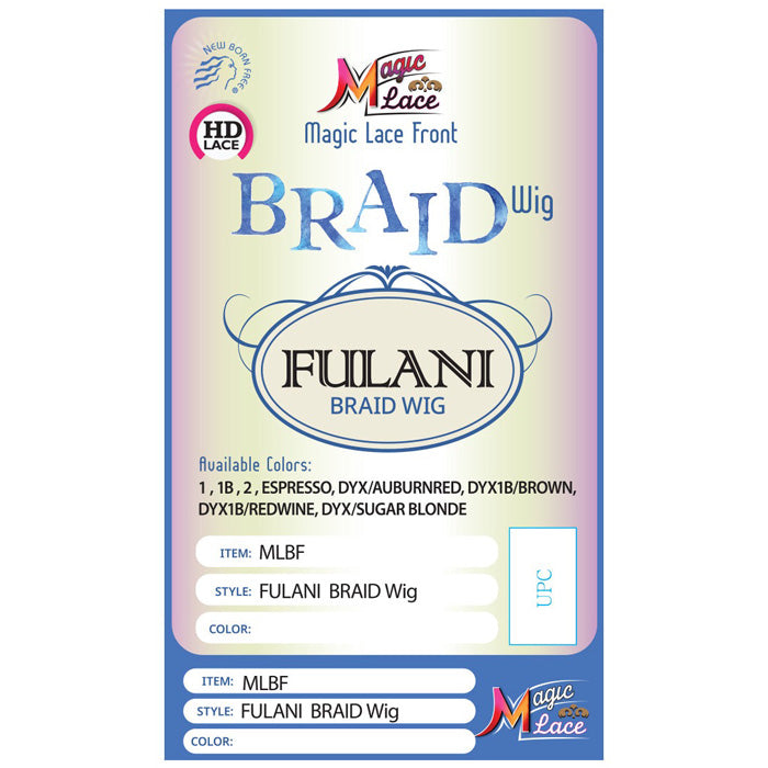 Chade Fulani Braid Magic HD Lace Front Wig - MLBF02