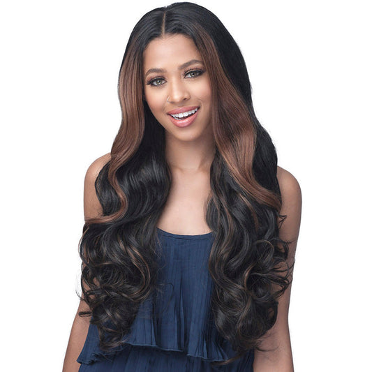 Bobbi Boss Miss Origin Designer Mix 12A Weave Bundle - NATURAL BIG CURL 3PCS + 5" DEEP LACE CLOSURE