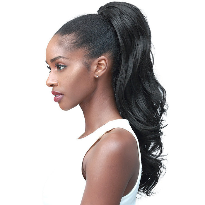 Bobbi Boss Human Hair Blend Tress Up Ponytail LOOSE CURL 14" - 18"
