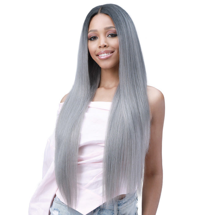Bobbi Boss Human Hair Blend Miss Origin 13x6 Swiss Lace Frontal Wig - MOGLWST32 NATURAL STRAIGHT 32