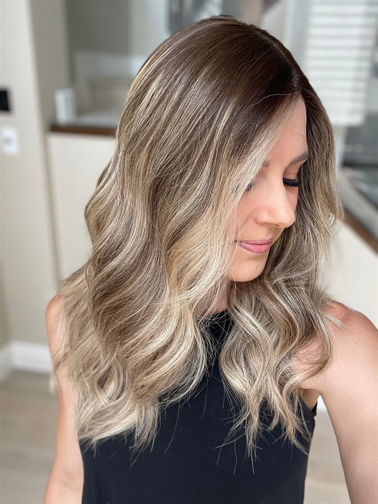 21" Kassie Comfort Cap Silk Top Wig (S/M)