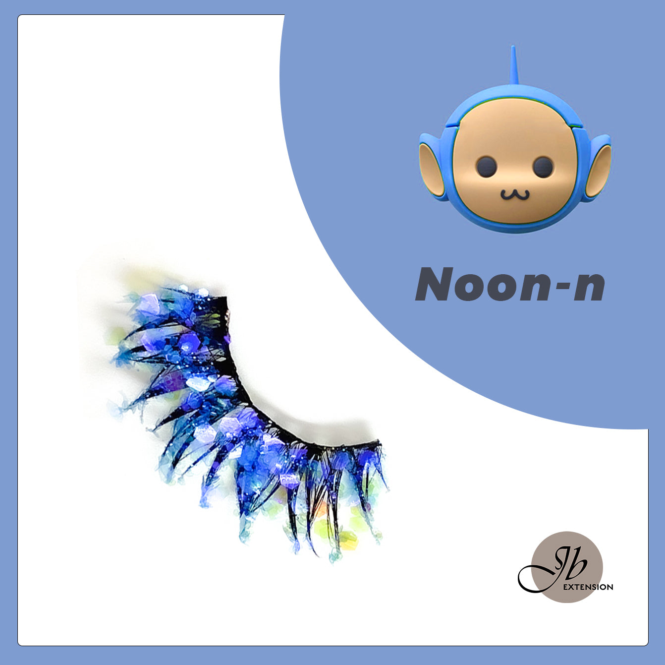 3D Color Luminous Fluffy Eyelashes NOO-N teletubbies