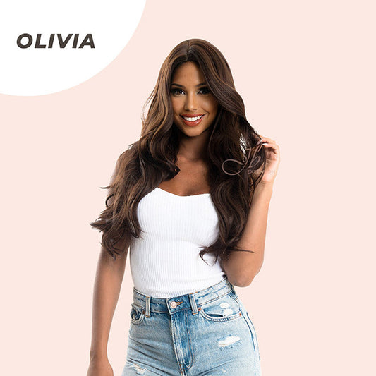 JBEXTENSION 30 Inches Natural Brown Curly Wig OLIVIA