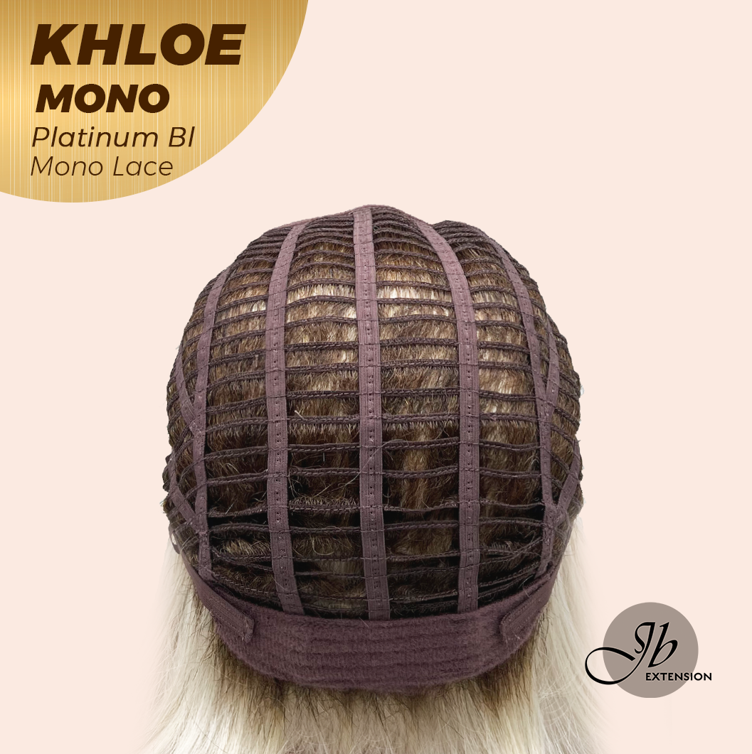 [PRE-ORDER] JBEXTENSION KHLOE MONO 6X5 Full Monofilament Hand Tied Top Wig 12 Inches Bob Cut Platinum Blonde Mono Lace Handmade Futura Fiber Wig With Anti-slip Silicone Strips Glueless Wig KHLOE MONO PLATINUM BLONDE【BENDY EAR TABS】
