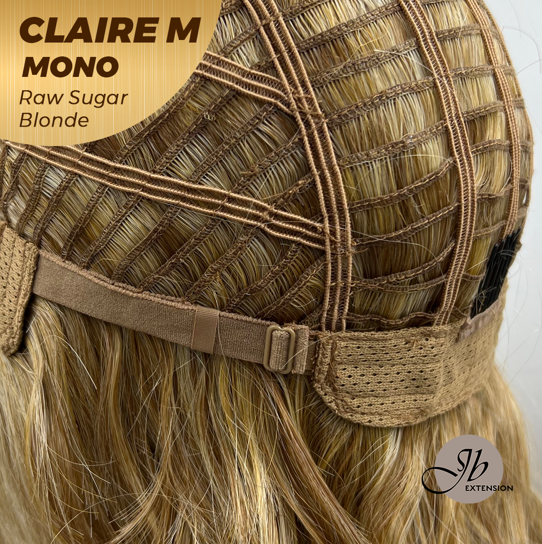[PRE-ORDER] HOT OF SEASON - CLAIRE MONO RAW SUGAR BLONDE Partial Monofilament Wig 22 Inches Raw Sugar Blonde Partial Mono Lace Glueless Wig CLAIRE MONO RAW SUGAR BLONDE【BENDY EAR TABS】
