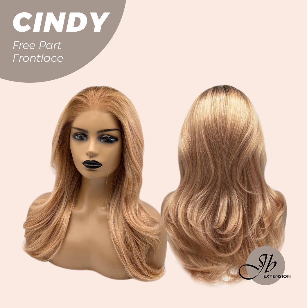 JBEXTENSION 20 Inches Strawberry Blonde Curly Pre-Cut 9X6 U Lace Free Part Frontlace Glueless Wig CINDY