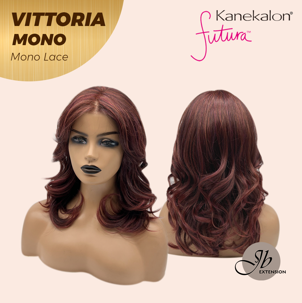 JBEXTENSION VITTORIA MONO Monofilament Handmade Wig 6X5 Full Monofilament Hand Tied Top Wig 16 Inches Dark Red Curly Mono Lace Wig With Anti-slip Silicone Strips Glueless Wig VITTORIA MONO【BENDY EAR TABS】
