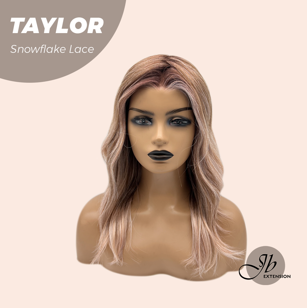 [PRE-ORDER] JBEXTENSION 18 Inches Apricot Pre-Cut Snowflake Lace Frontlace Glueless Wig TAYLOR【PERMATEASE】【BENDY EAR TABS】
