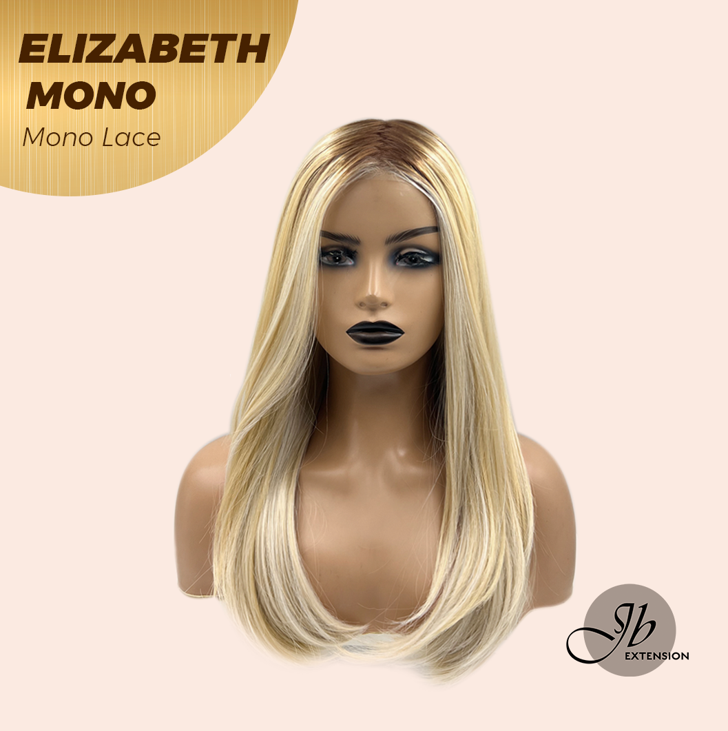 JBEXTENSION ELIZABETH MONO Monofilament Handmade Wig 6X5 Full Monofilament Hand Tied Top Wig 20 Inches Sandy Blonde Mono Lace Wig With Anti-slip Silicone Strips Glueless Wig ELIZABETH MONO【BENDY EAR TABS】