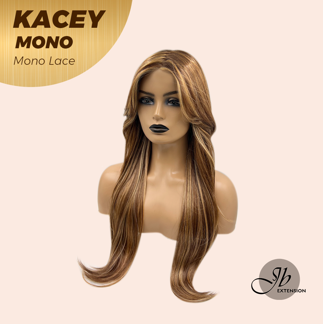 [PRE-ORDER] HOT OF SEASON - KACEY MONO Monofilament Handmade Wig 6X5 Full Monofilament Hand Tied Top Wig 27 Inches Copper Mono Lace Wig With Anti-slip Silicone Strips Glueless Wig KACEY MONO【BENDY EAR TABS】