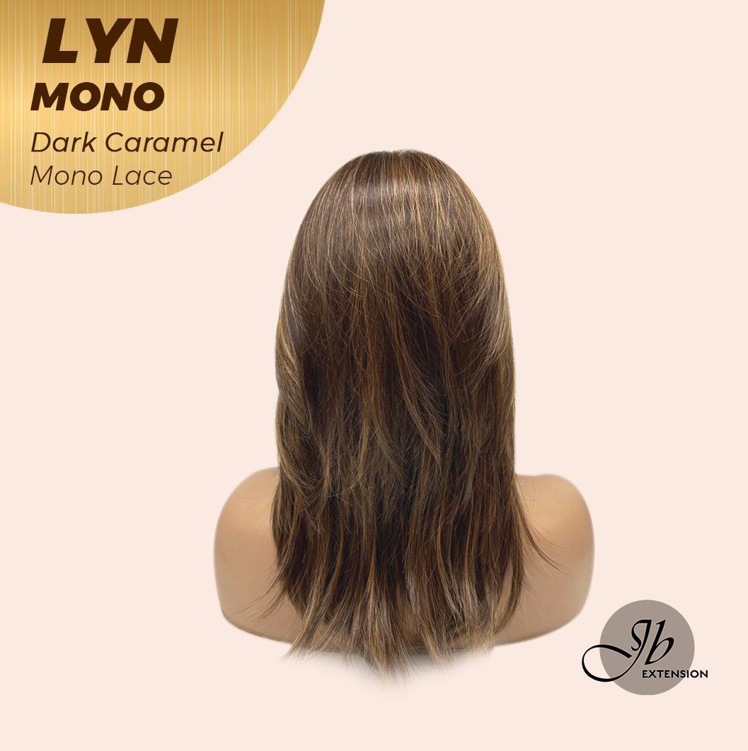 [PRE-ORDER] JBEXTENSION LYN DARK MONO Partial Monofilament Wig 17 Inches Dark Caramel Partial Mono Lace Glueless Wig LYN MONO DARK CARAMEL【BENDY EAR TABS】