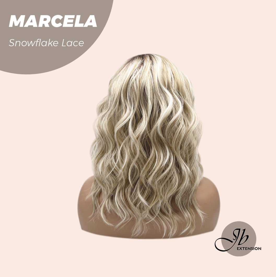 [PRE-ORDER] JBEXTENSION 15 Inches Blonde Pre-Cut Side Part Snowflake Lace Frontlace Glueless Wig MARCELA【BENDY EAR TABS】