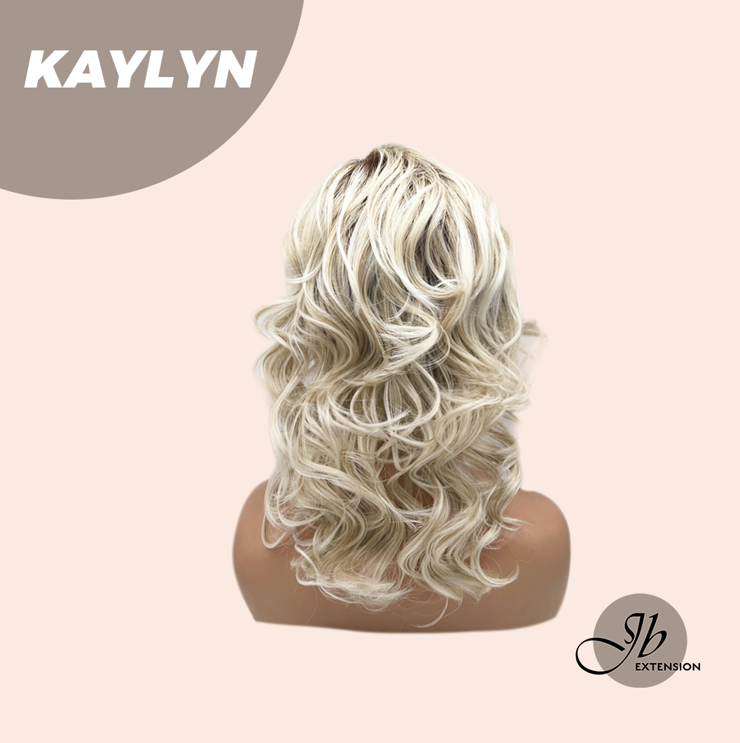 JBEXTENSION 15 Inches Blonde Curly Women Fashion Full Machine Wig KAYLYN【PLUS PERMATEASE】【BENDY EAR TABS】
