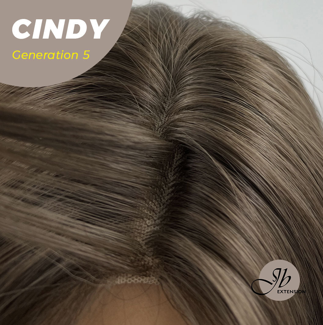 JBEXTENSION GENERATION FIVE 28 Inches Curly Cold Brown Wig CINDY G5