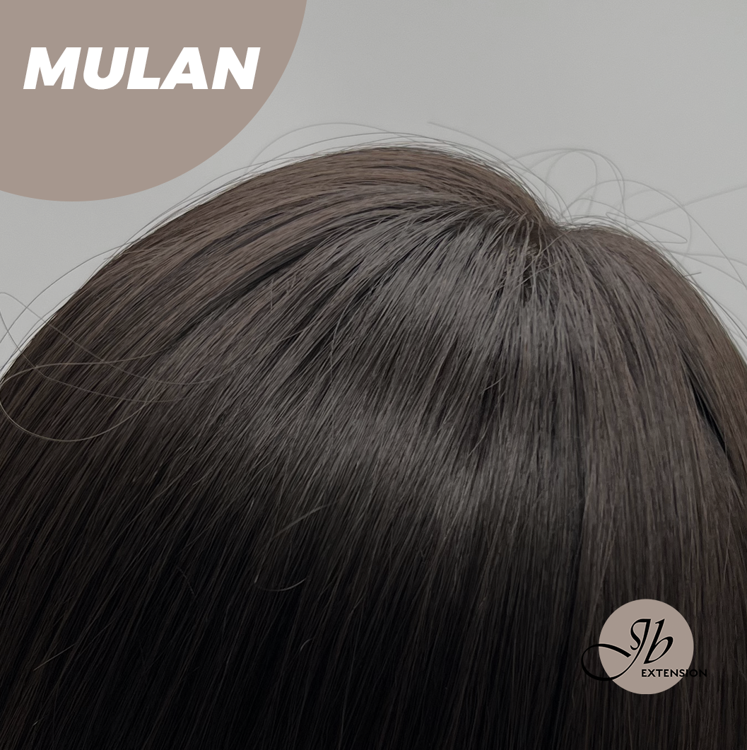 JBEXTENSION 24 Inches Midnight Brown( Black/Brown) Curly Wig MULAN