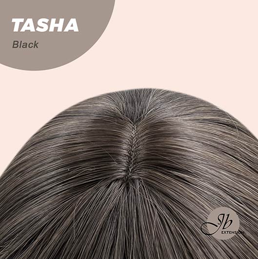JBEXTENSION 24 Inches Wolf Cut Black Women Wig With Bangs TASHA BLACK