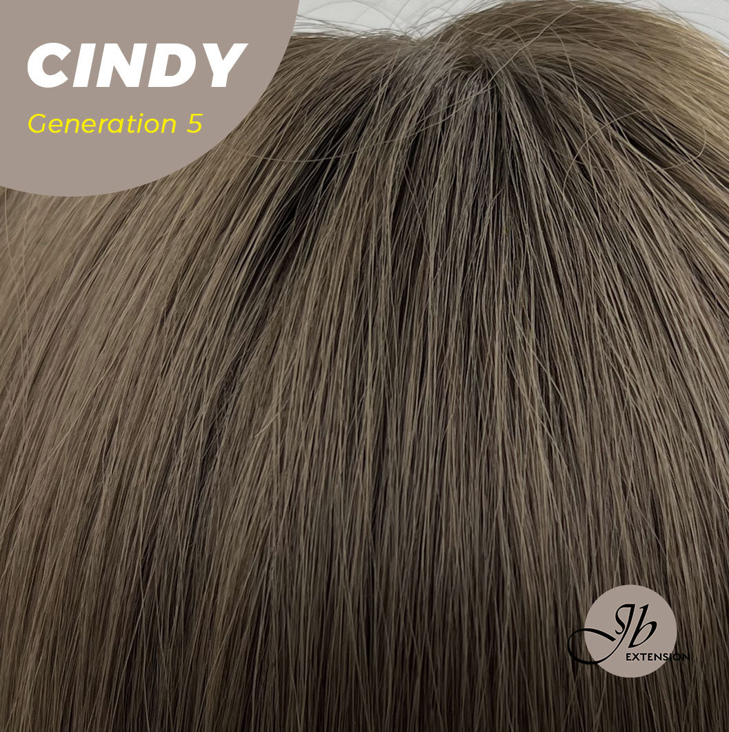 JBEXTENSION GENERATION FIVE 28 Inches Curly Cold Brown Wig CINDY G5