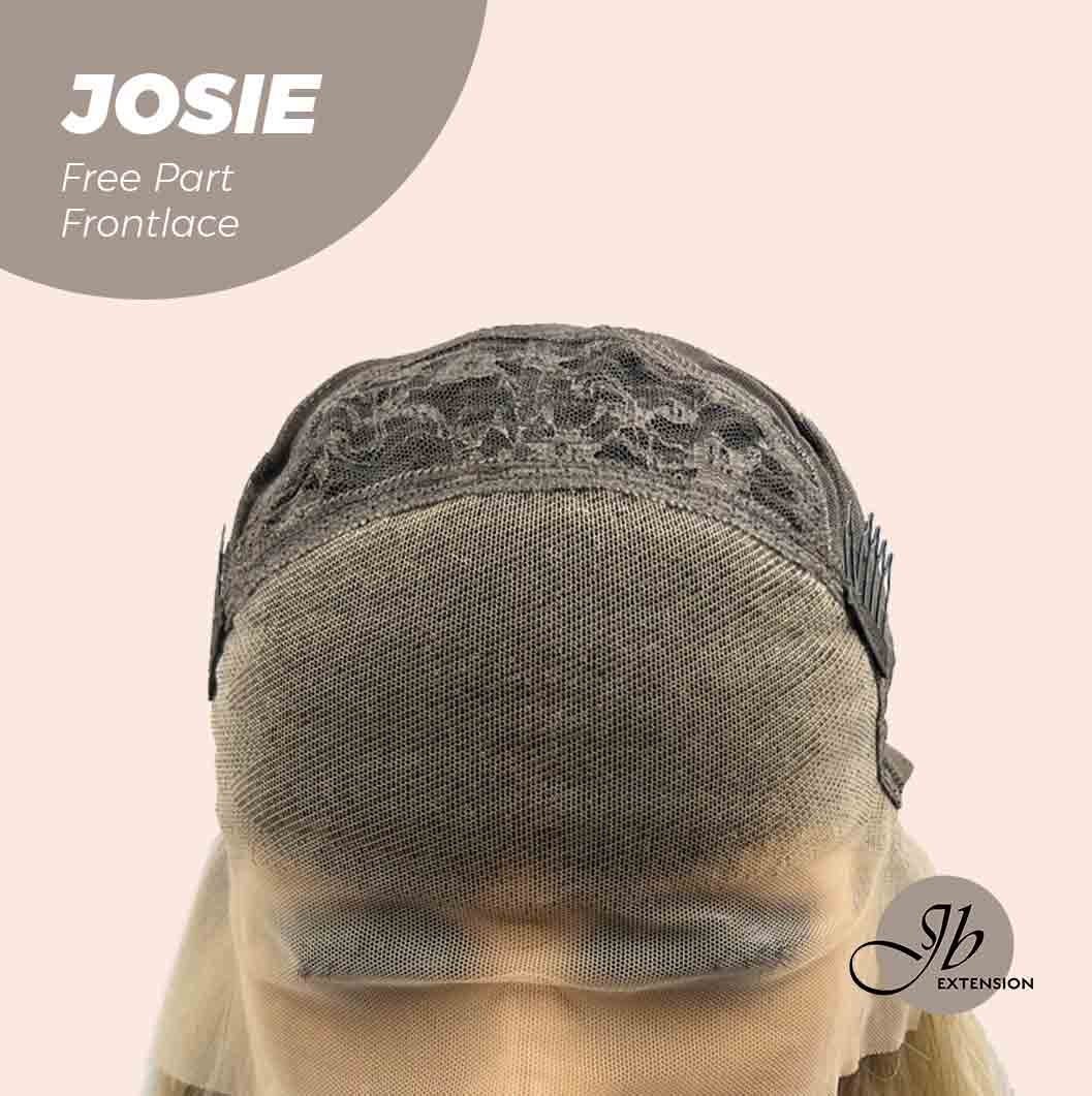 JBEXTENSION 26 Inches Blonde With Dark Root Wave Lace Front Wig.Pre Plucked 6*14 HD Transparent Lace Frontal Glueless Wig JOSIE