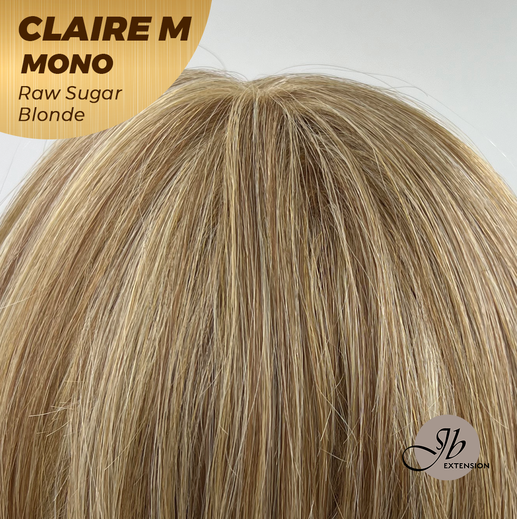 [PRE-ORDER] HOT OF SEASON - CLAIRE MONO RAW SUGAR BLONDE Partial Monofilament Wig 22 Inches Raw Sugar Blonde Partial Mono Lace Glueless Wig CLAIRE MONO RAW SUGAR BLONDE【BENDY EAR TABS】