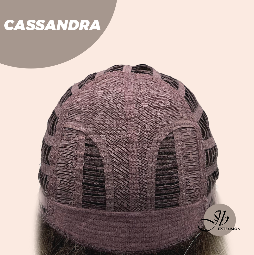 JBEXTENSION 18 Inches Ash Blonde White Wig with Bangs Women Fashion Full Machine Wig CASSANDRA【PLUS PERMATEASE】【BENDY EAR TABS】