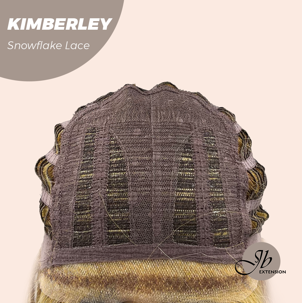 HOT OF SEASON - 14 Inches Honey Blonde Pre-Cut Snowflake Lace Frontlace Glueless Wig KIMBERLEY【PERMATEASE】【BENDY EAR TABS】