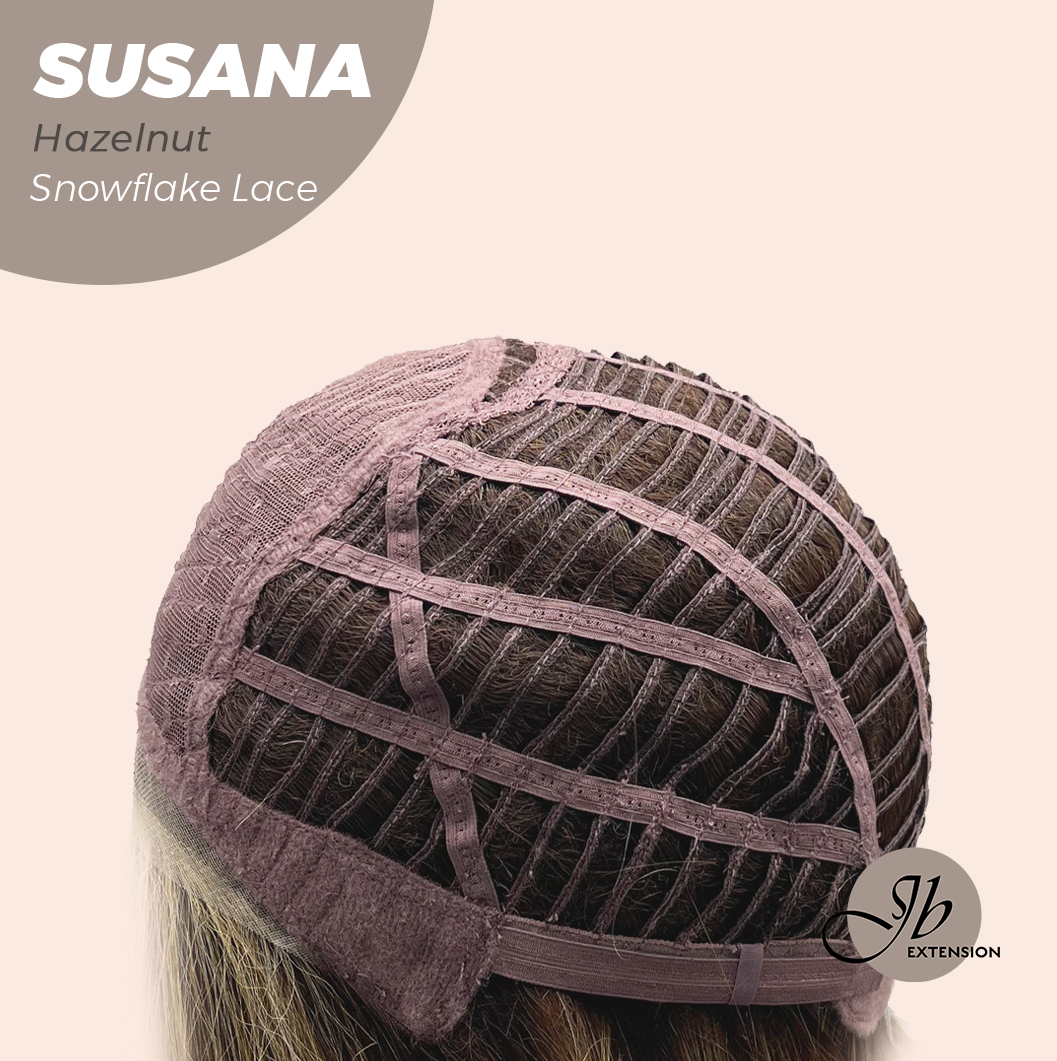 [PRE-ORDER] JBEXTENSION 9 Inches Hazelnut Pre-Cut Side Part Snowflake Lace Frontlace Glueless Wig SUSANA HAZELNUT【BENDY EAR TABS】