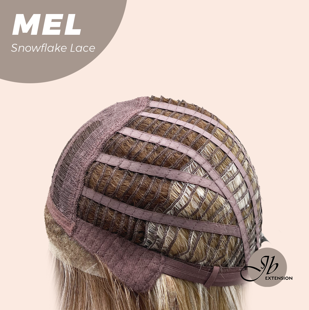JBEXTENSION 20 Inches Ash Blonde Curly Pre-Cut Snowflake Lace Frontlace Glueless Wig MEL【PERMATEASE】【BENDY EAR TABS】